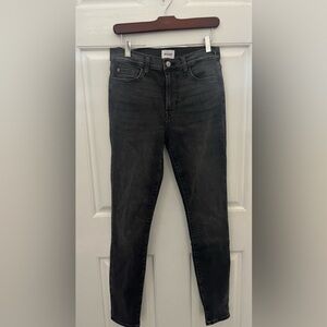 NWT HUDSON WOMEN'S "BLAIR" HIGH RISE SUPER SKINNY JEANS- BLACK- SIZE 27